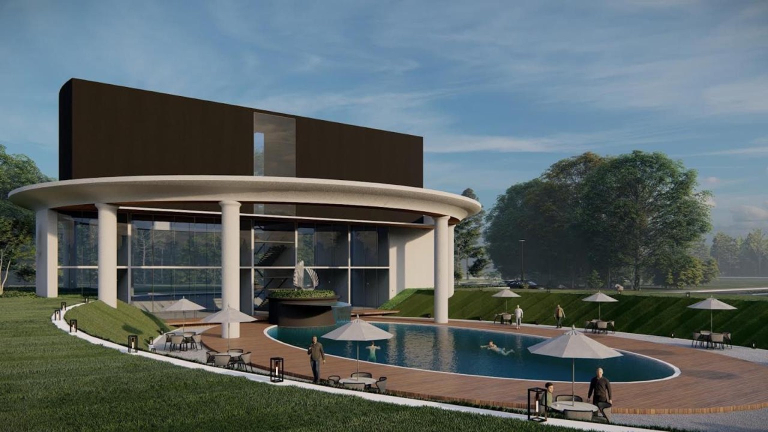 Clubhouse and pool vision